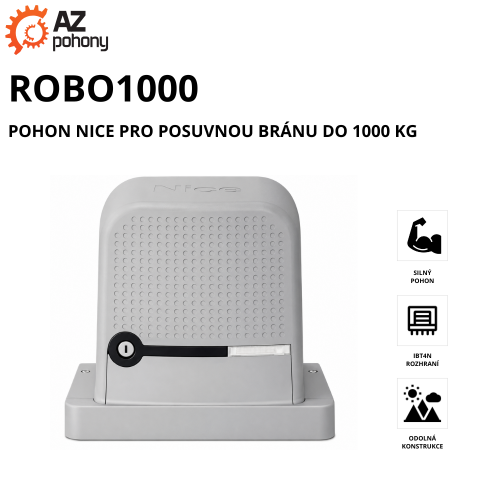 ROBO1000 - pohon Nice pro posuvnou bránu do 1000 kg